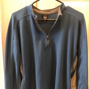 PrAna Breathe Blue Zip Large Pullover Sweater